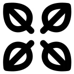 Four Leaves SVG Icon